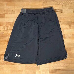 Men's Small Under Armour Heatgear Basketball Game Shorts Gray